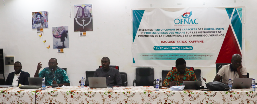 Atelier de renforcement de capacites des journalistes, professionnels des medias et relais communautaires sur les instruments de promotion de la transparence et la bonne gouvernance