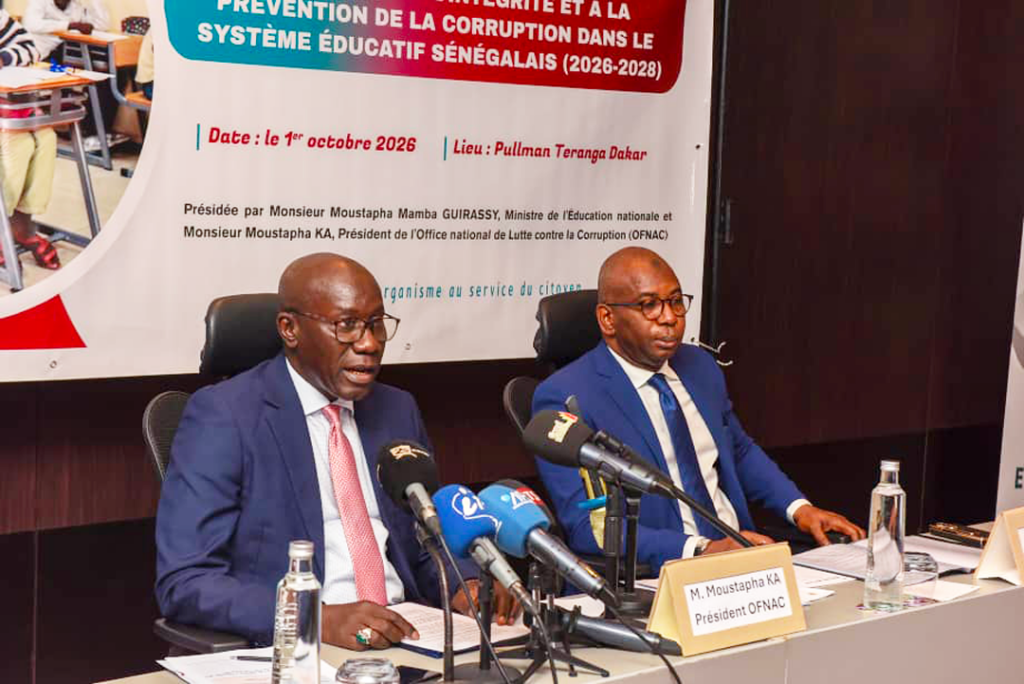 Cérémonie de lancement du processus d&rsquo;intégration des modules d&rsquo;éducation à l&rsquo;intégrité et à la prévention de la corruption dans le système éducatif sénégalais